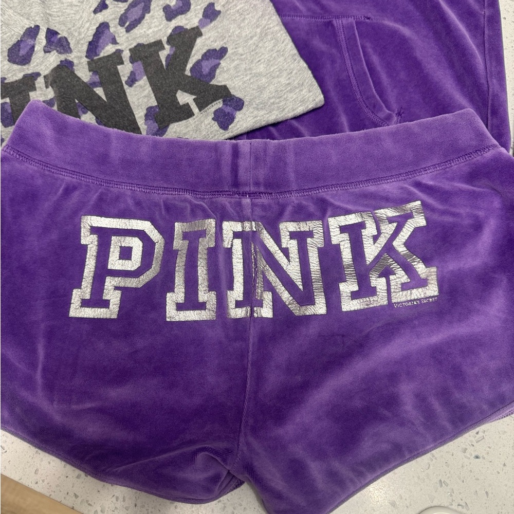 Victoria's Secret PINK Vibrant Purple Athletic Shorts